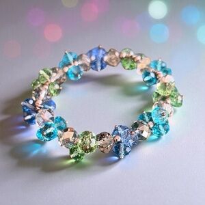 Vibrant Crystal Beaded Bracelet
